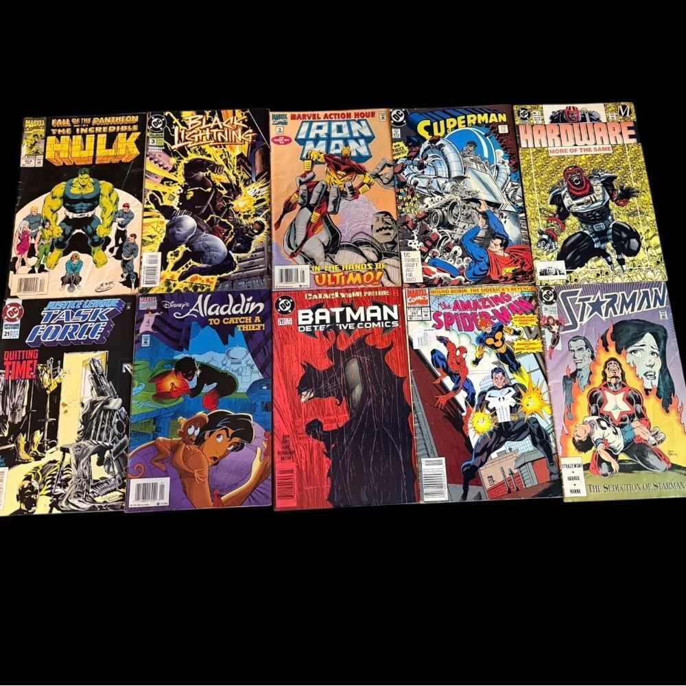 Comic Book Collection with Vibrant Covers